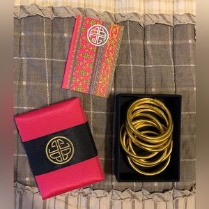 BuDha Girl Gold All-Weather Bangles | Serenity Prayer | budha girl bracelets